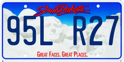 SD license plate 95LR27