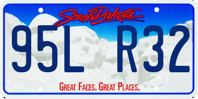 SD license plate 95LR32