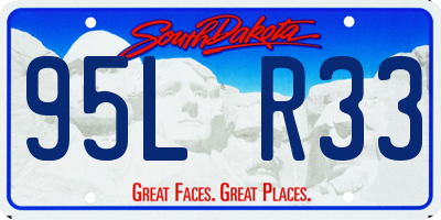 SD license plate 95LR33
