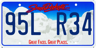 SD license plate 95LR34