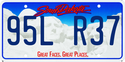 SD license plate 95LR37