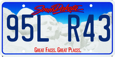 SD license plate 95LR43