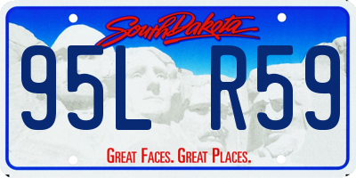 SD license plate 95LR59