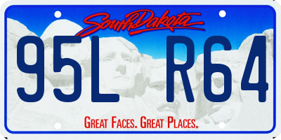 SD license plate 95LR64