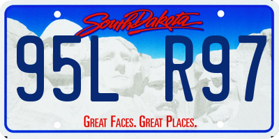 SD license plate 95LR97