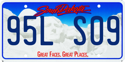 SD license plate 95LS09