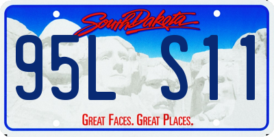 SD license plate 95LS11