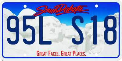 SD license plate 95LS18