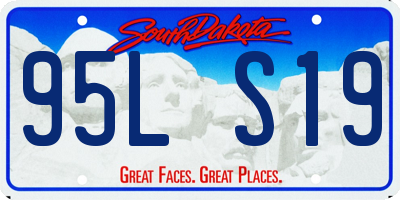 SD license plate 95LS19