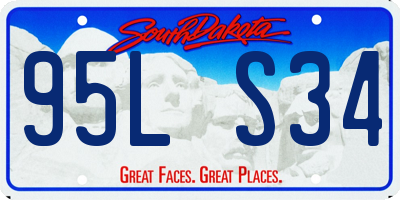 SD license plate 95LS34