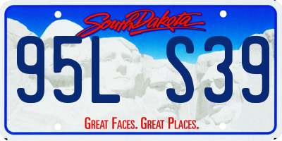 SD license plate 95LS39