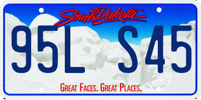 SD license plate 95LS45