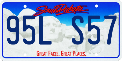 SD license plate 95LS57