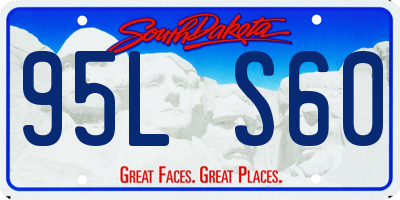 SD license plate 95LS60