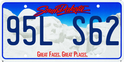 SD license plate 95LS62