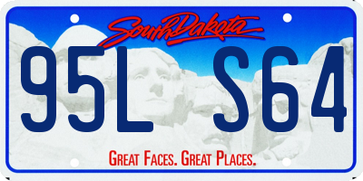 SD license plate 95LS64