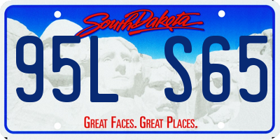 SD license plate 95LS65