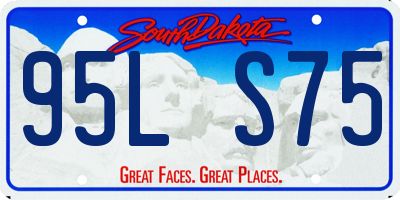 SD license plate 95LS75