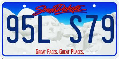 SD license plate 95LS79