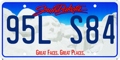 SD license plate 95LS84