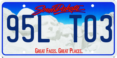 SD license plate 95LT03