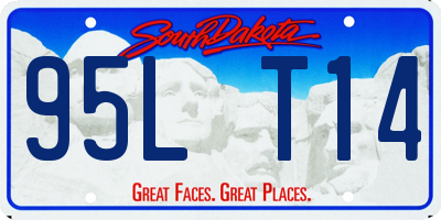 SD license plate 95LT14