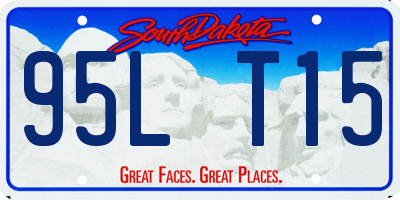 SD license plate 95LT15