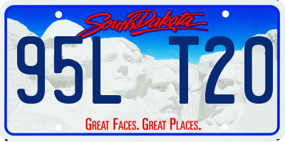 SD license plate 95LT20