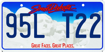 SD license plate 95LT22