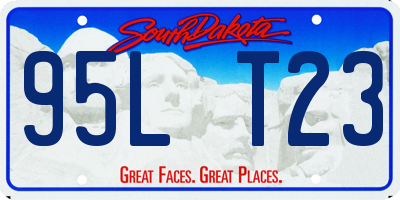 SD license plate 95LT23