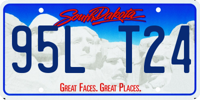 SD license plate 95LT24