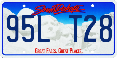 SD license plate 95LT28