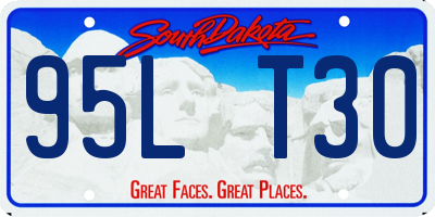 SD license plate 95LT30