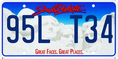 SD license plate 95LT34