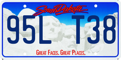 SD license plate 95LT38