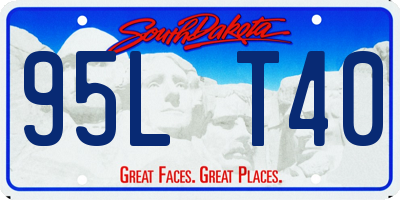 SD license plate 95LT40