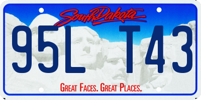 SD license plate 95LT43