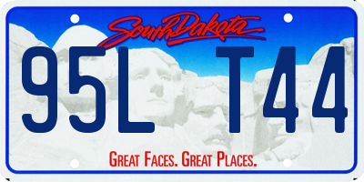 SD license plate 95LT44