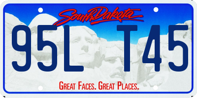 SD license plate 95LT45