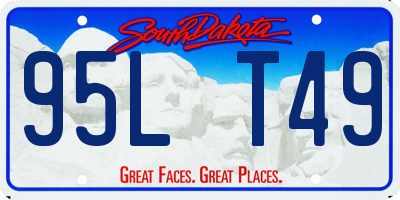 SD license plate 95LT49