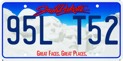 SD license plate 95LT52