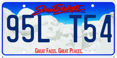 SD license plate 95LT54