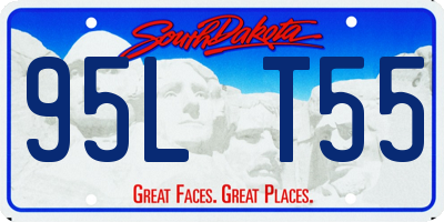 SD license plate 95LT55