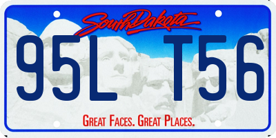 SD license plate 95LT56