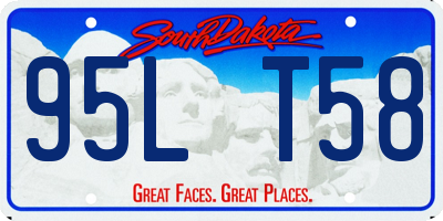 SD license plate 95LT58