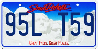 SD license plate 95LT59