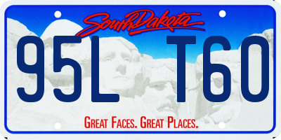 SD license plate 95LT60