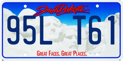 SD license plate 95LT61