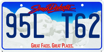 SD license plate 95LT62