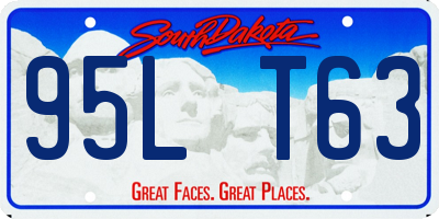 SD license plate 95LT63